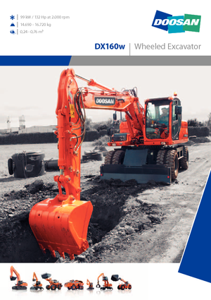 Koparki kołowe Doosan DX 160 W