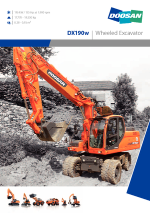 Koparki kołowe Doosan DX 190 W