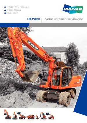 Koparki kołowe Doosan DX 190 W