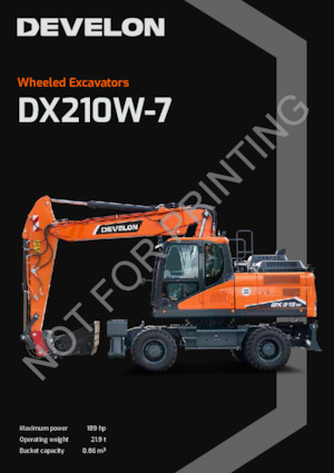 Koparki kołowe Develon DX210W-7 