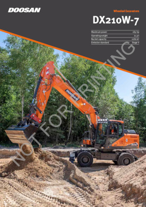 Koparki kołowe Doosan DX210W-7
