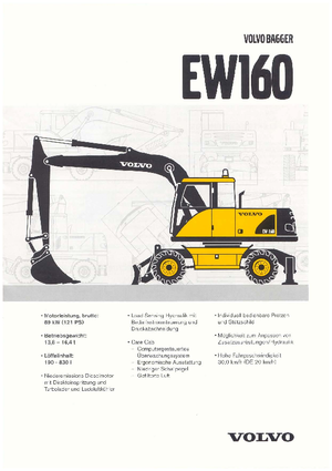Koparki kołowe Volvo EW160
