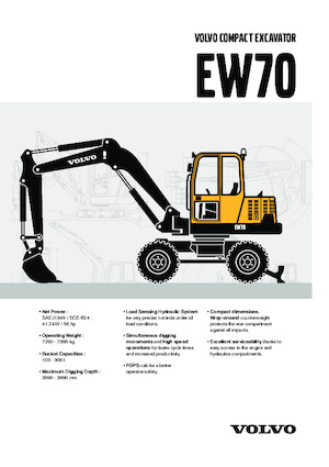 Koparki kołowe Volvo EW70