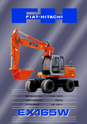 Koparki kołowe Fiat-Hitachi EX 165 W