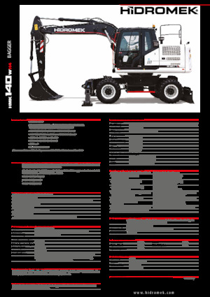 Koparki kołowe Hidromek HMK 140 W