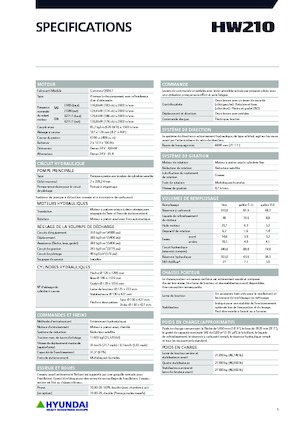 Koparki kołowe Hyundai HW210