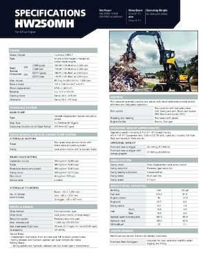 Koparki do prac przeładunkowych Hyundai HW250MH