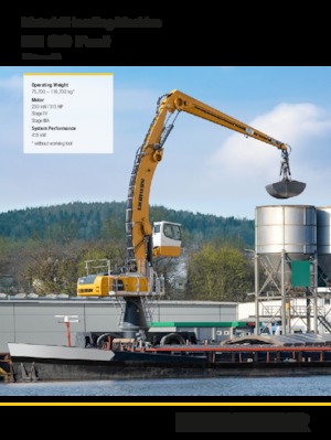 Koparki do prac przeładunkowych Liebherr LH 80 M High Rise Port Litronic