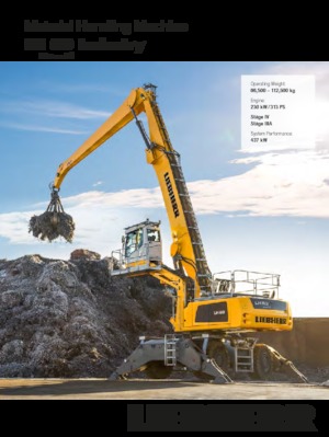 Koparki do prac przeładunkowych Liebherr LH 80 M High Rise Industry Litronic