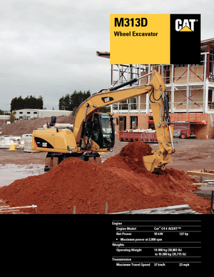 Koparki kołowe Caterpillar M313D VAH