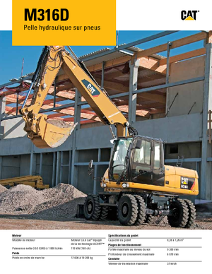 Koparki kołowe Caterpillar M316D Mono