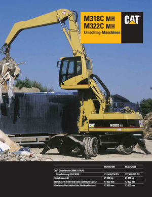 Koparki kołowe Caterpillar M 318 C MH