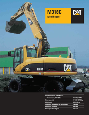 Koparki kołowe Caterpillar M 318 C VAH