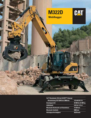 Koparki kołowe Caterpillar M322D MH