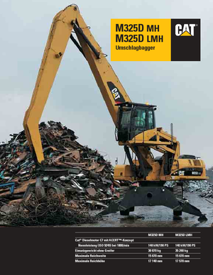 Koparki kołowe Caterpillar M325D MH