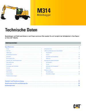 Koparki kołowe Caterpillar M314