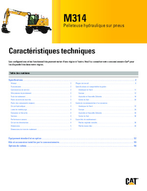 Koparki kołowe Caterpillar M314