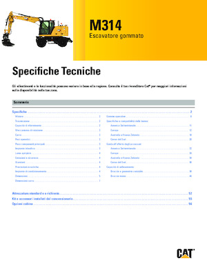 Koparki kołowe Caterpillar M314
