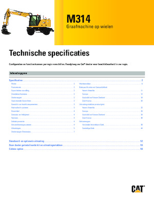 Koparki kołowe Caterpillar M314