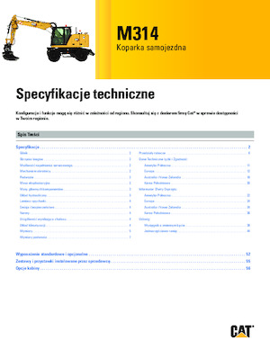 Koparki kołowe Caterpillar M314