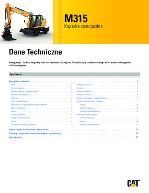 Koparki kołowe Caterpillar M315