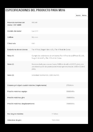 Koparki kołowe Caterpillar M316