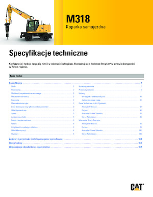 Koparki kołowe Caterpillar M318