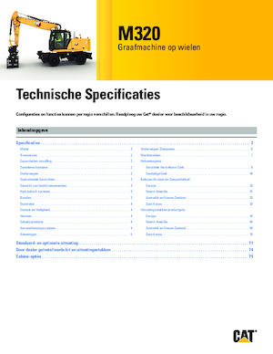 Koparki kołowe Caterpillar M320