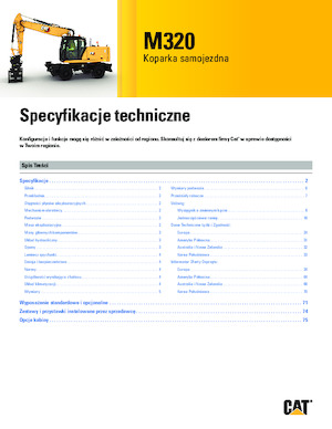 Koparki kołowe Caterpillar M320
