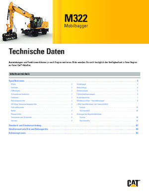 Koparki kołowe Caterpillar M322