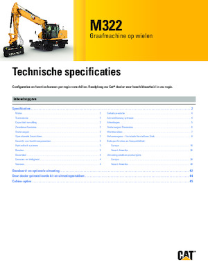 Koparki kołowe Caterpillar M322