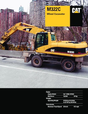 Koparki kołowe Caterpillar M322C