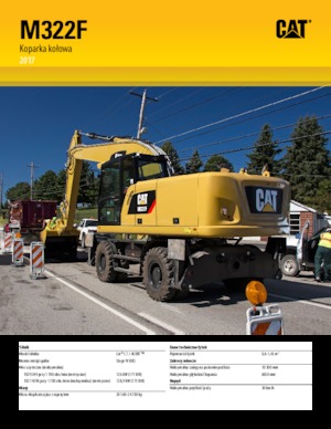Koparki kołowe Caterpillar M322F