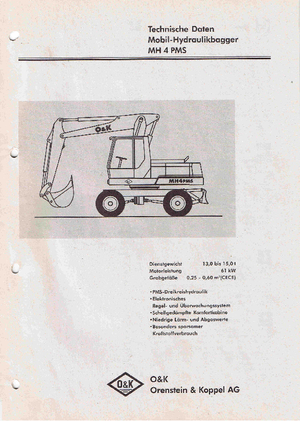 Koparki kołowe O&K MH 4 PMS