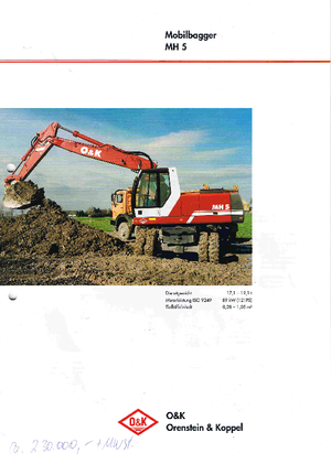 Koparki kołowe O&K MH 5