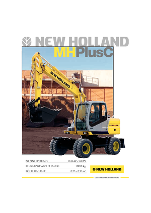 Koparki kołowe New Holland MH Plus C