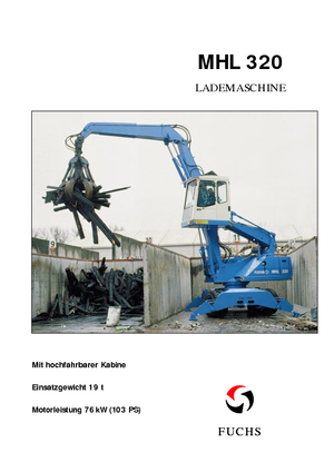 Koparki do prac przeładunkowych Fuchs MHL 320