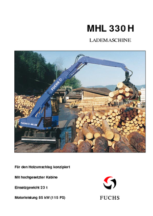 Koparki do prac przeładunkowych Fuchs MHL 330 H