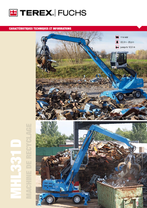 Koparki do prac przeładunkowych Terex-Fuchs MHL 331 D