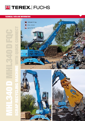 Koparki do prac przeładunkowych Terex-Fuchs MHL 340 D