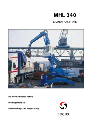 Koparki do prac przeładunkowych Fuchs MHL 340
