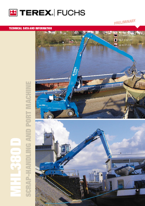 Koparki do prac przeładunkowych Terex-Fuchs MHL 380 D