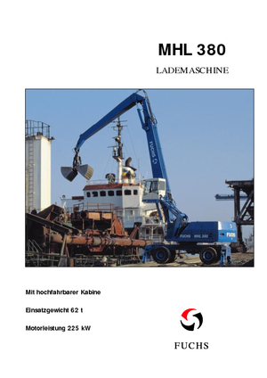 Koparki do prac przeładunkowych Fuchs MHL 380