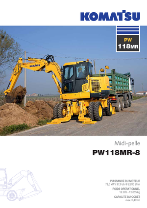 Koparki kołowe Komatsu PW118MR-8