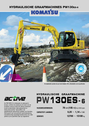 Koparki kołowe Komatsu PW130-6