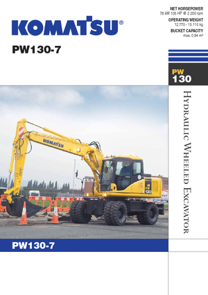 Koparki kołowe Komatsu PW130-7