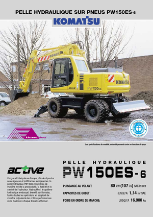 Koparki kołowe Komatsu PW150-6