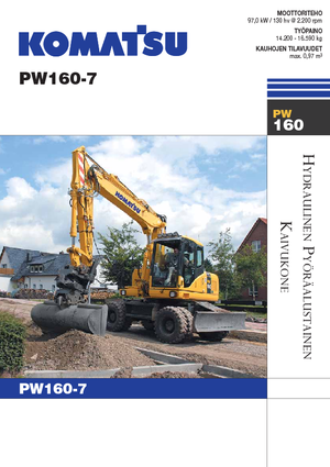 Koparki kołowe Komatsu PW160-7E0