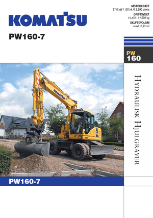 Koparki kołowe Komatsu PW160-7E0