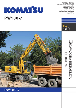 Koparki kołowe Komatsu PW180-7E0